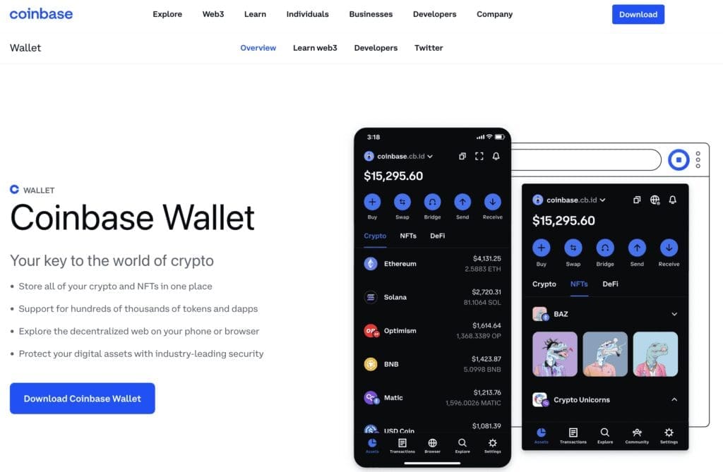 coinbase wallet - best nft wallets