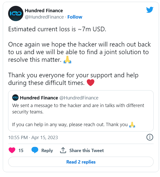 Hundred Finance DeFi Protocol Becomes Latest Target of $7M Hack