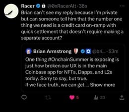 Brian Armstrong, Coinbase CEO Declares App Broken For UX