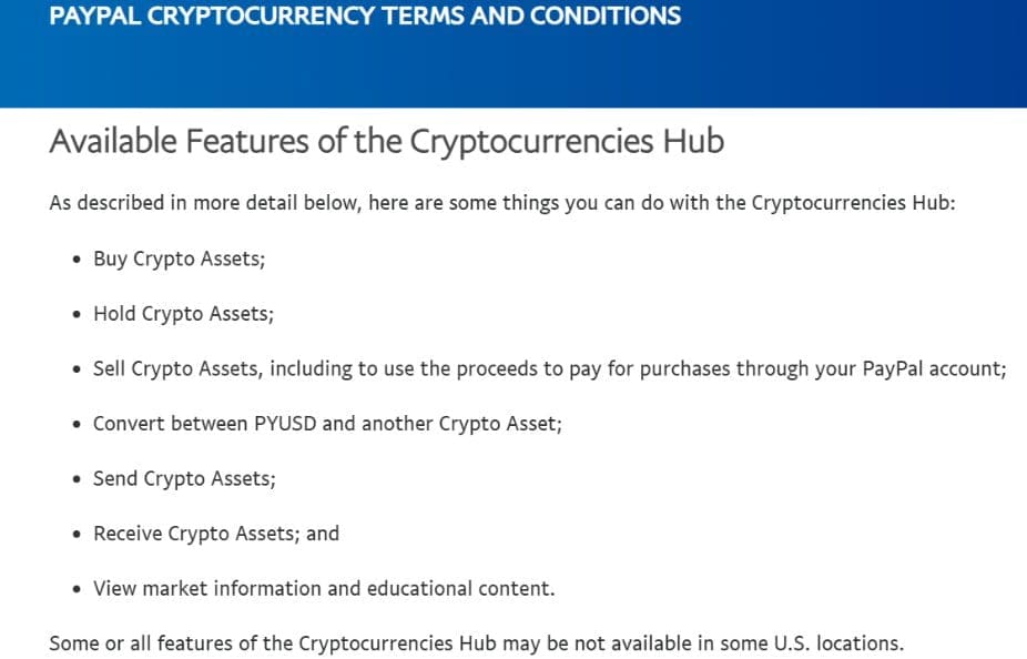 Cryptocurrency Hub To Be Released by Paypal For A Group Of Selected Users