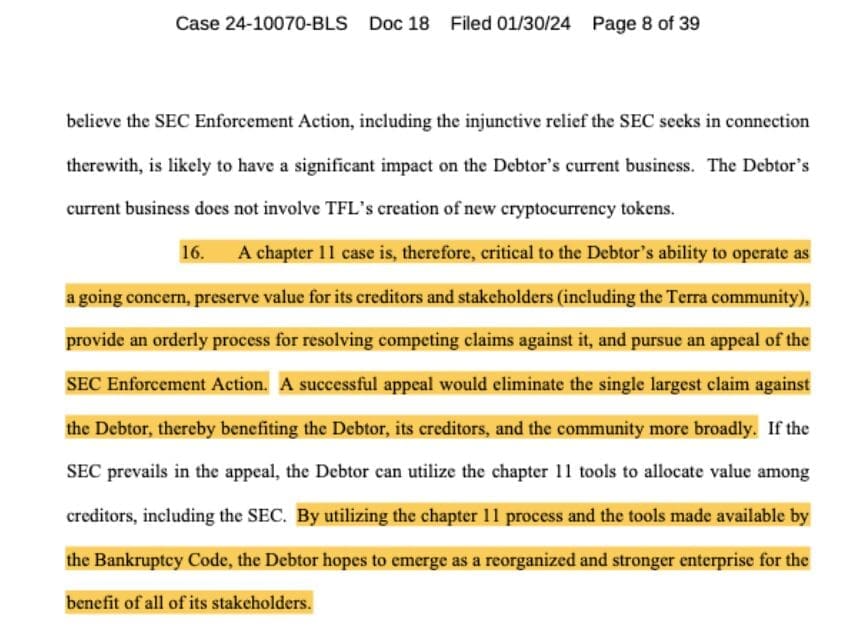 Terraform Labs Seeks Bankruptcy as Strategic Move in SEC Lawsuit Defense