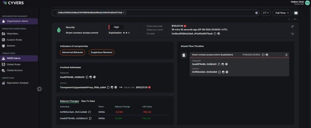 DeFi Protocol Nexera Hacked: $1.5 Million Stolen in Smart Contract Exploit